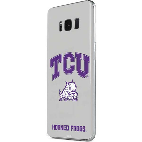 Texas Christian University Horned Frogs Logo Print Galaxy S8 Plus Skin